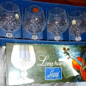 Crystal D'Arques Longchamp Brandy Cognac Glass Pack of 4